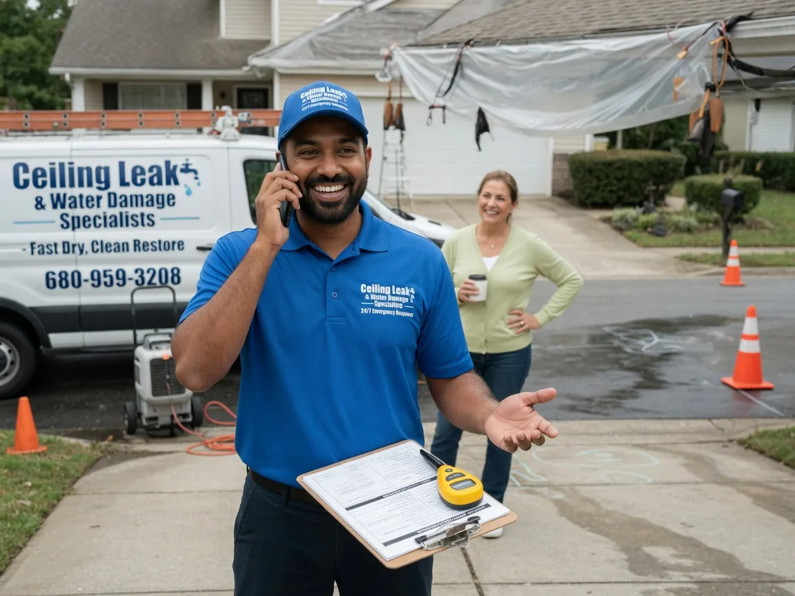 Ceiling Leak Cleanup Bromide, OK FAQs